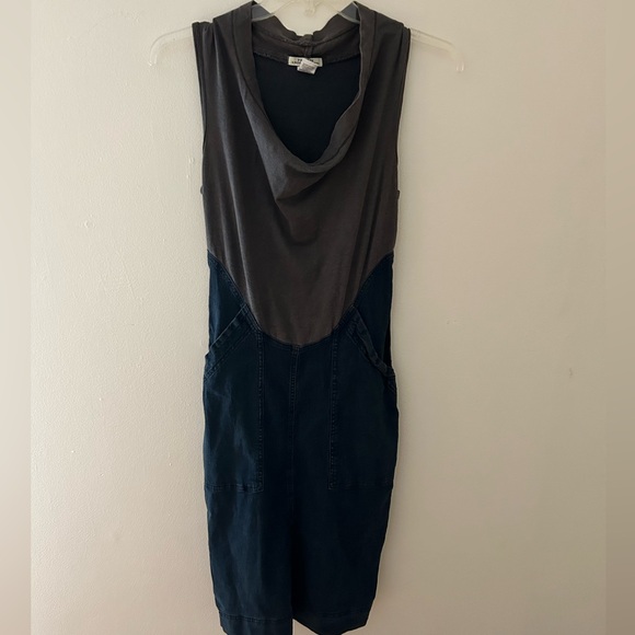 Prairie Underground Charcoal & Denim Midi Dress - Picture 2 of 7